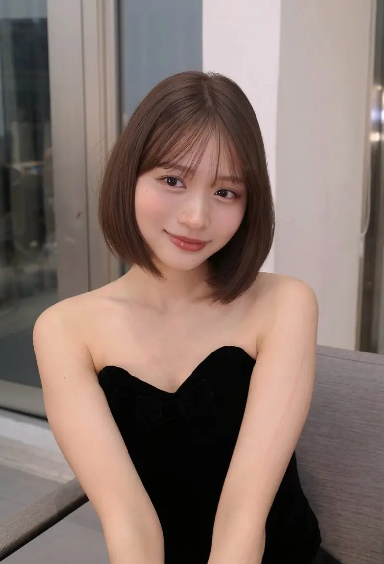 ショート ボブ 似合わせカット トリートメント 期間限定｜青山｜ 美顔形成カットのヘアスタイル