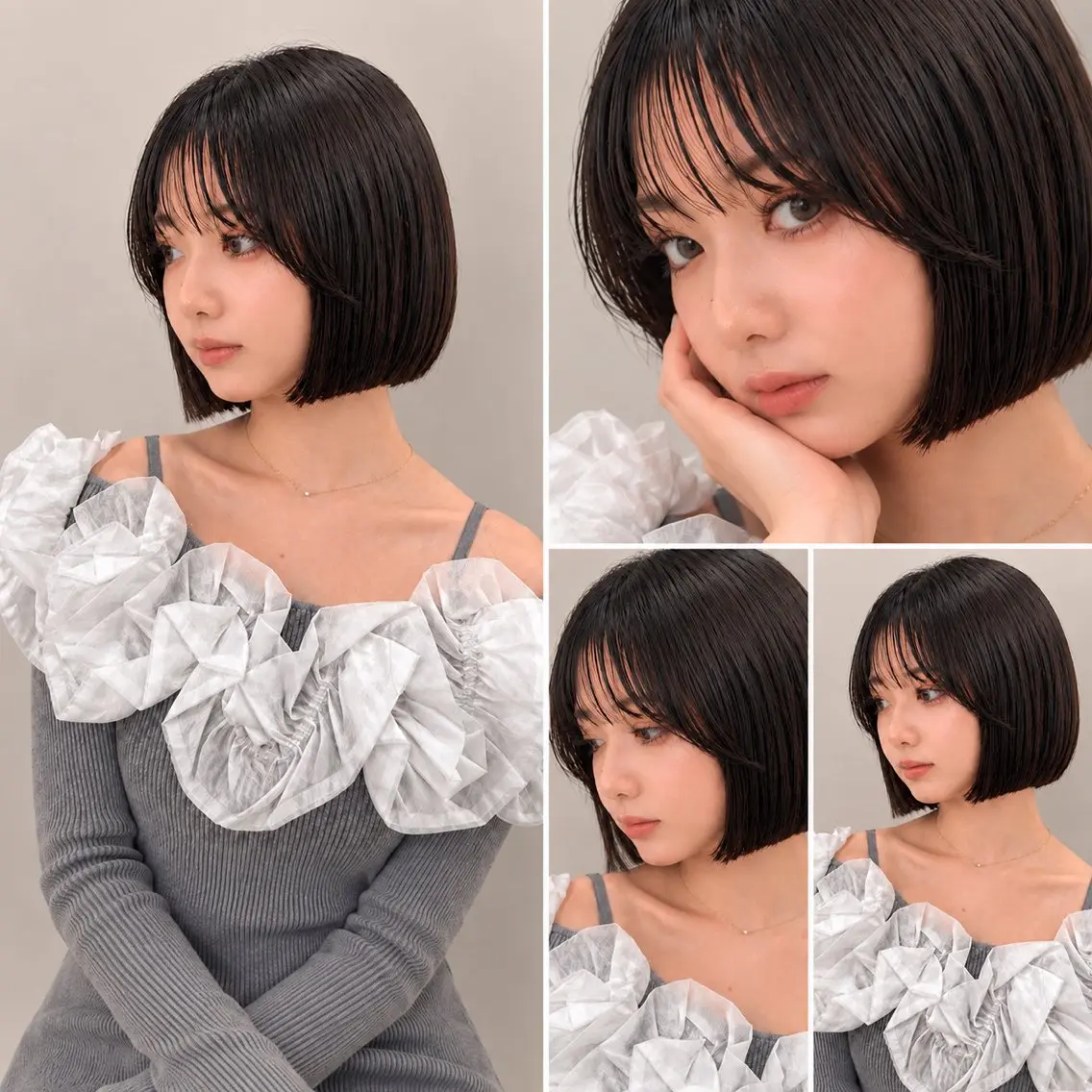 ショート カラー パーマ カット ヘアカラー 縮毛矯正 トリートメント 🦋韓国風レイヤー/ 艶髪矯正🦋凛太郎のヘアスタイル