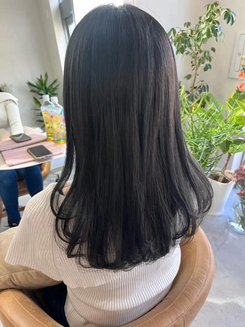 ロング カラー レイヤーカット ローレイヤー 暖色カラー/ ヘアセット🌛櫻井舞のヘアスタイル