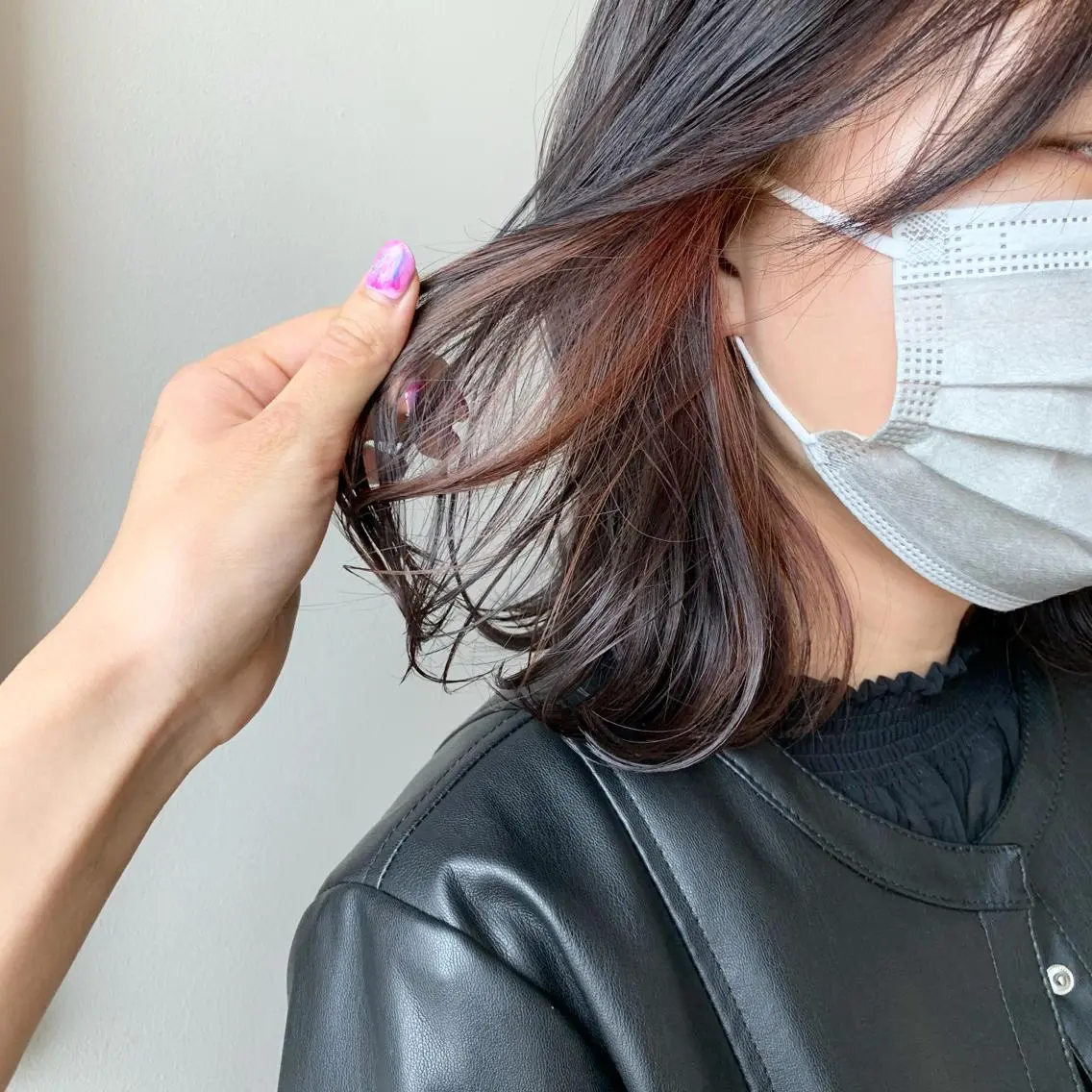ミディアム カラー ブリーチ インナーカラー ヘアカラー トリートメント Yuuki🌷名古屋 栄 カラー/ボブのヘアスタイル