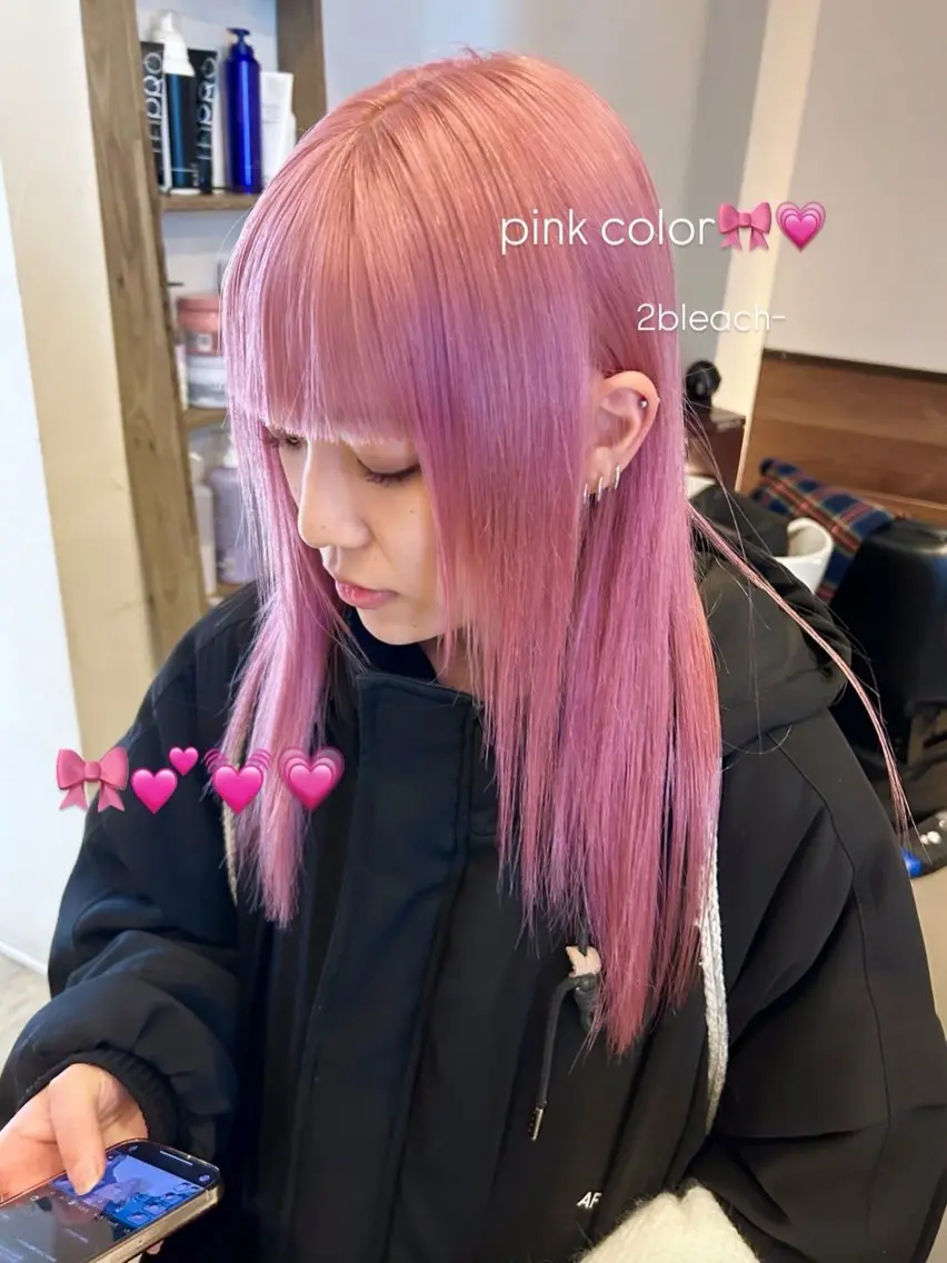 【ミニモ学割✨️】2ブリーチカラー+トリートメント👩‍🦳🫧の写真