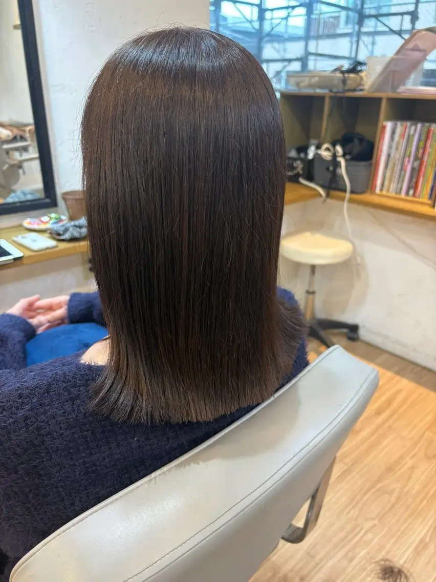 カラー カット ヘアカラー トリートメント 韓国ヘアー🇰🇷 MIWAのヘアスタイル