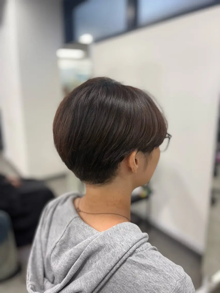 ショート カラー ヘアアレンジ 韓国メンズヘア 🪽maika🪽のヘアスタイル