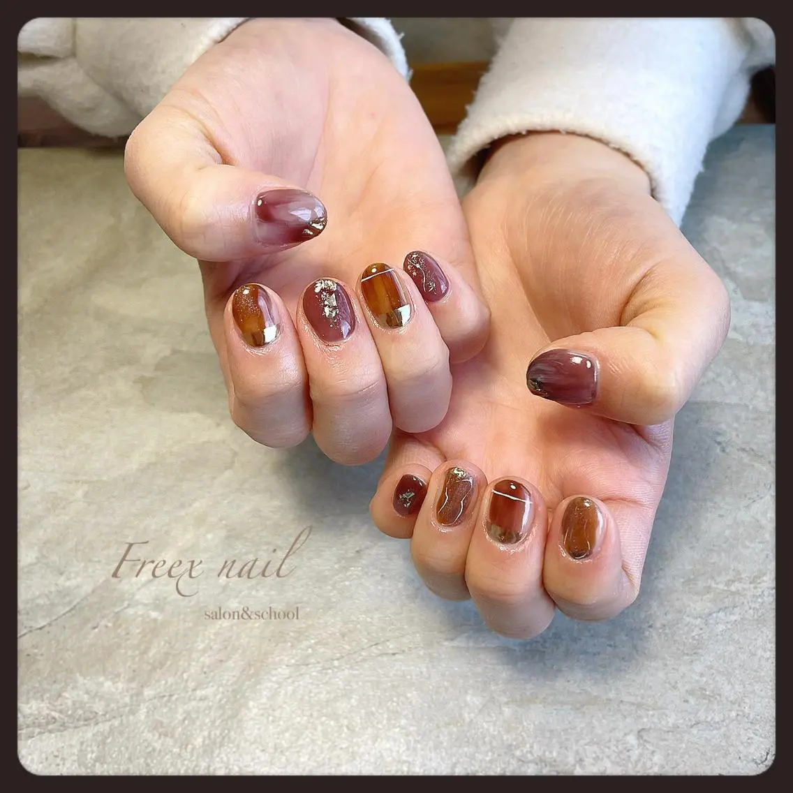 ネイル ニュアンスネイル ハンドネイル ハンドケア freex nail /ニュアンス/個性派のネイルデザイン