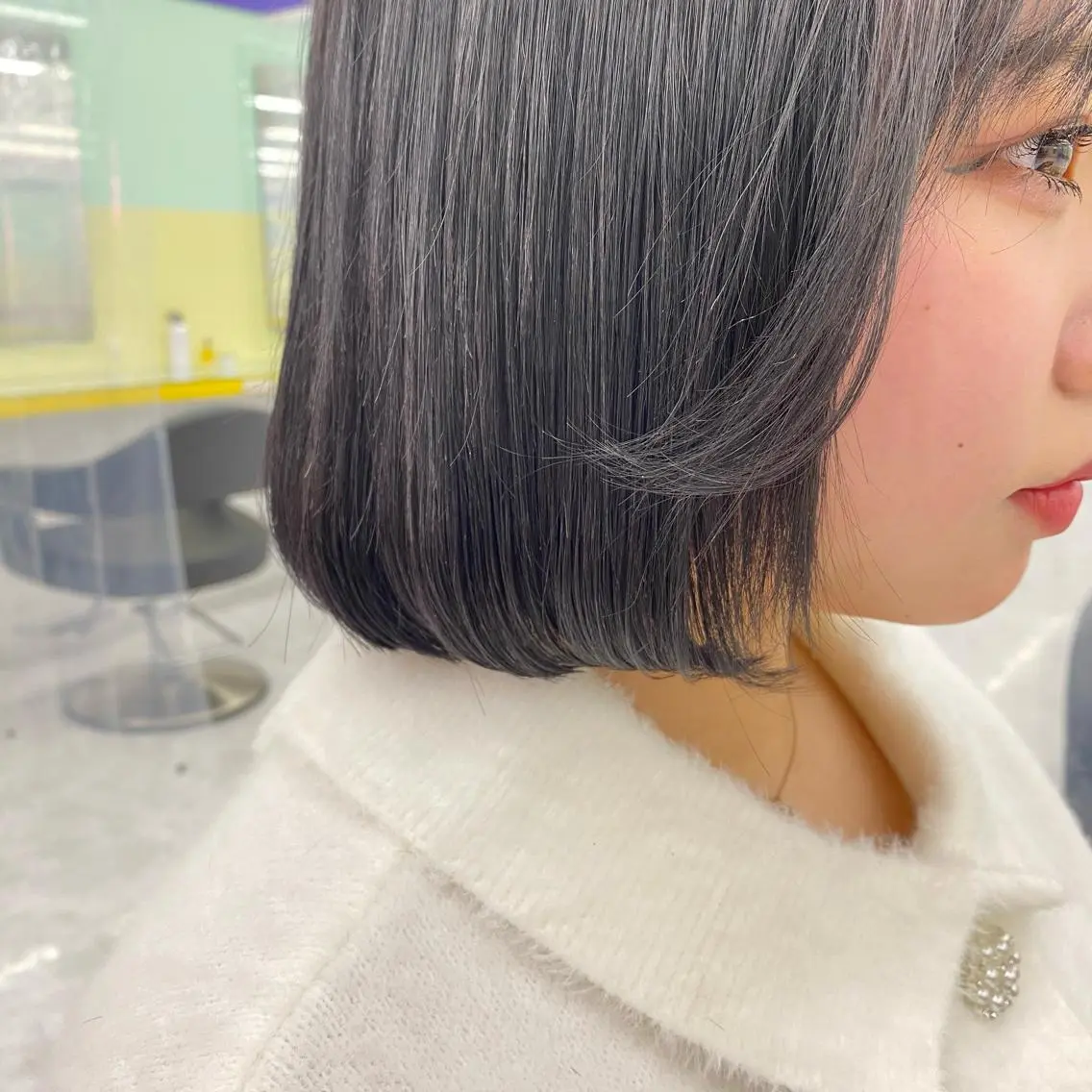 セミロング カラー ヘアアレンジ ヘアカラー トリートメント mai🍑暖色カラー /レイヤー💖のヘアスタイル