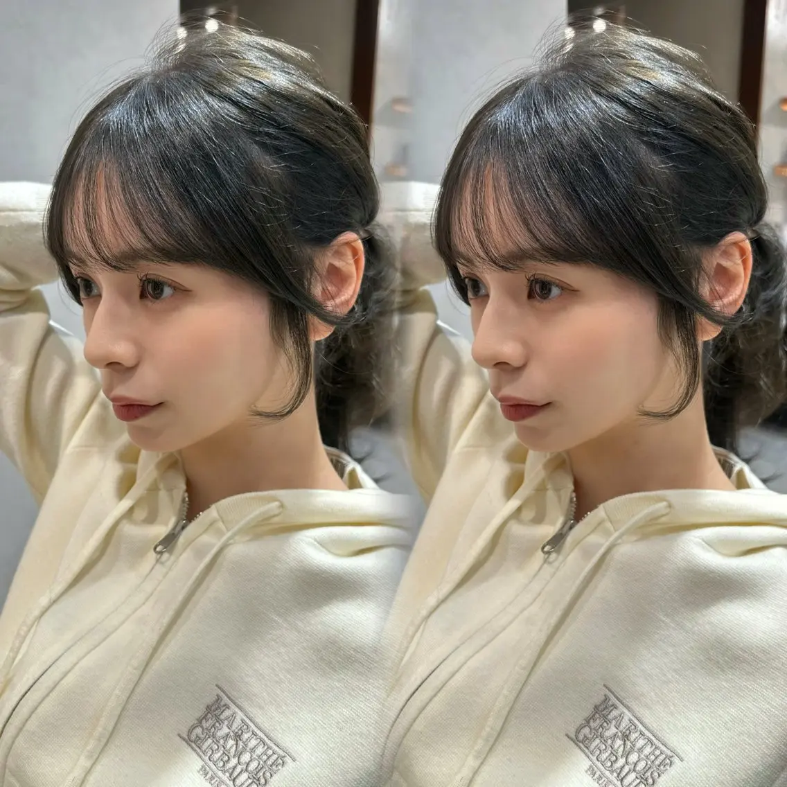 セミロング カット ヘアカラー トリートメント ヘアセット 銀座副店長/レイヤー /縮毛矯正/田島のヘアスタイル