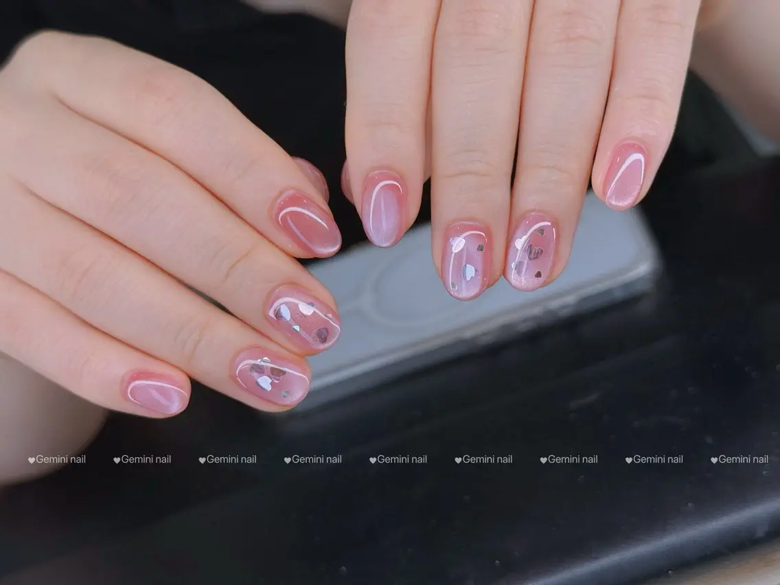 ネイル マグネットネイル シンプルネイル Gemini nail.Yukiのネイルデザイン