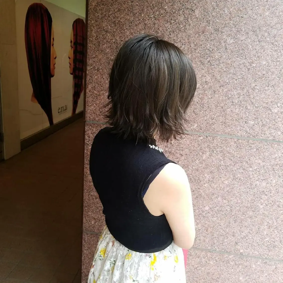 ショート カラー アッシュ 透明感カラー ボブ 外ハネヘア 美谷添（ミヤゾエ） まどか大人ヘアサロンのヘアスタイル