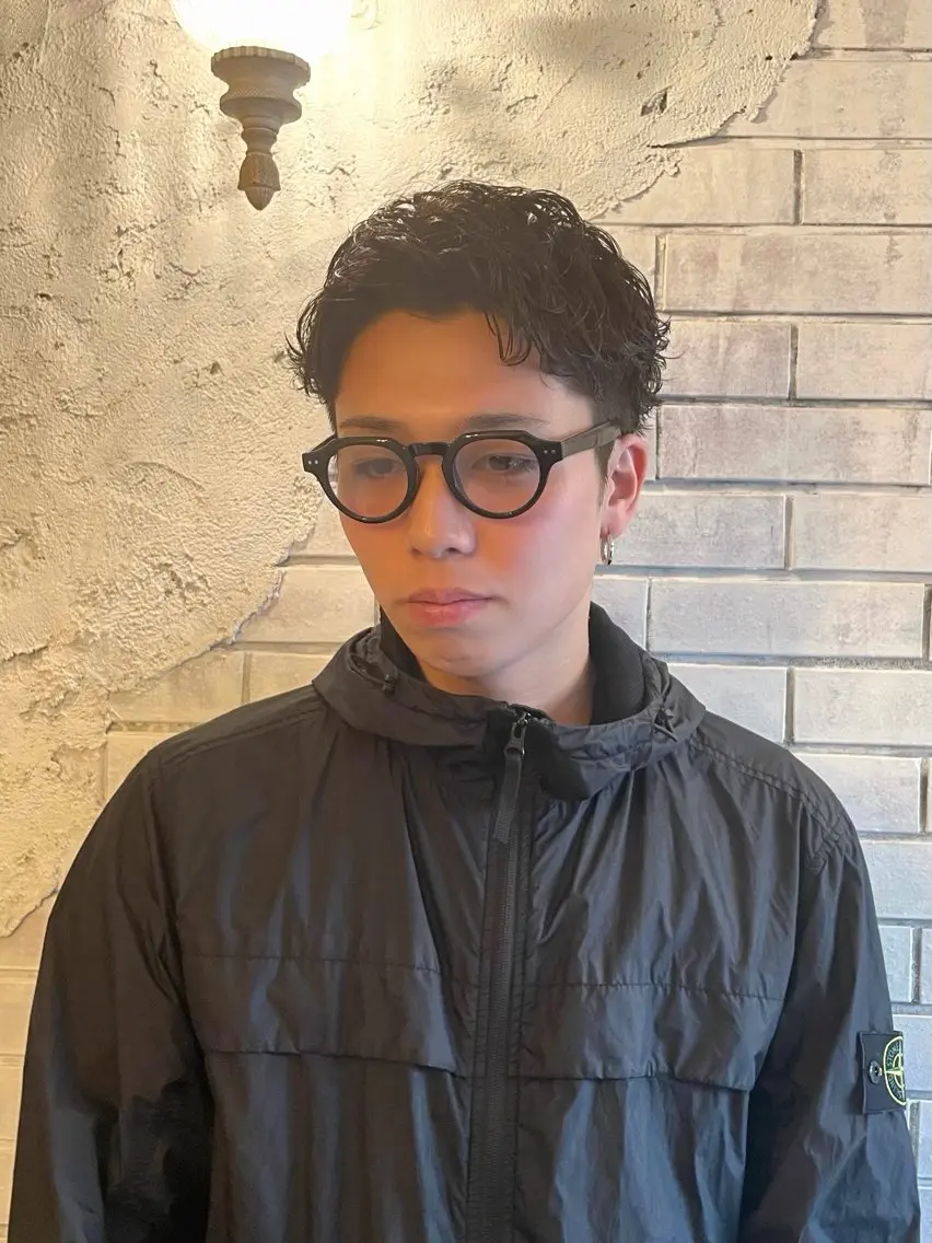 ショート パーマ メンズ ✂︎メンズ特化船橋 パーマ優希のヘアスタイル