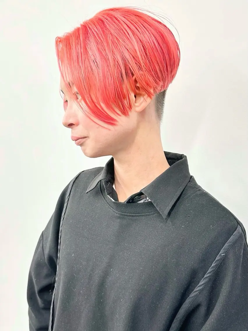 ショート カラー カット ヘアカラー トリートメント ボブ/ゆるふわ ボブパーマ/とういのヘアスタイル