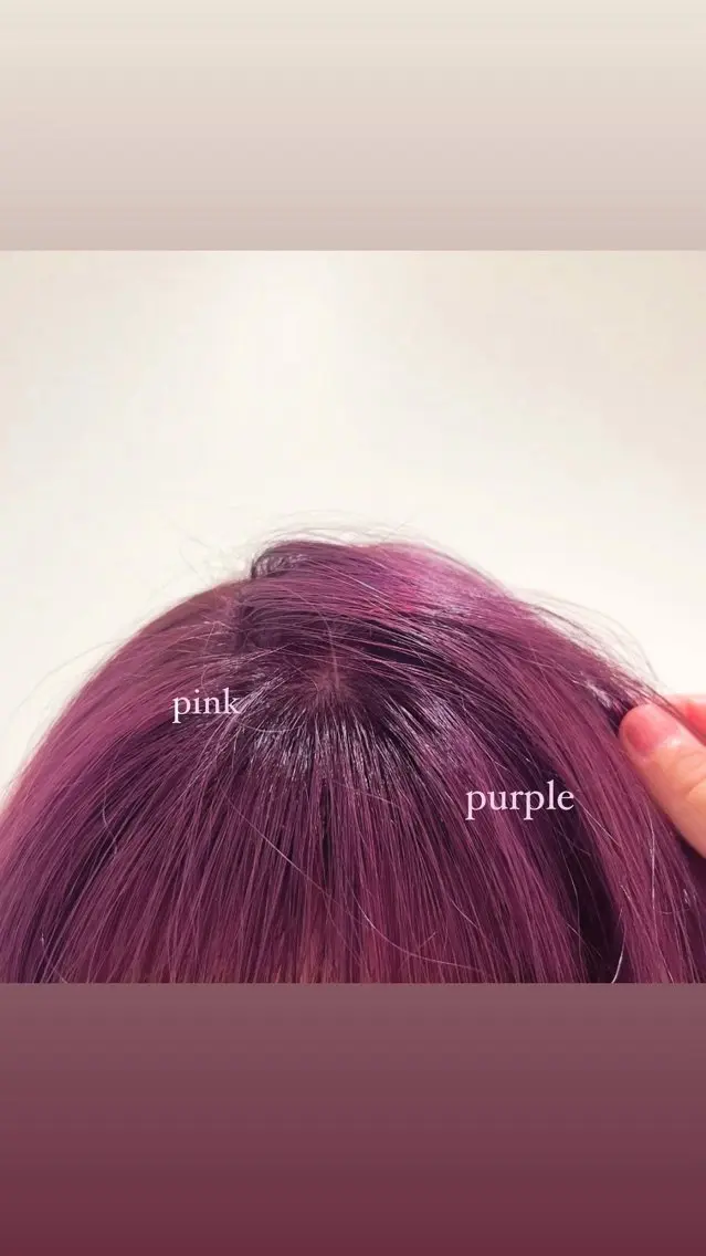 ミディアム カラー 💗暖色/ブリーチ/ レイヤー/横浜/メイのヘアスタイル