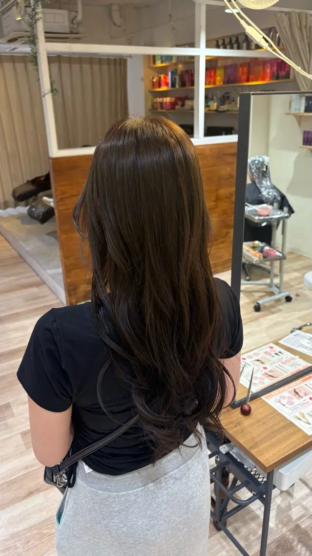 ロング カラー ブラウンカラー ナチュラルブラウン 透明感color ゆうな🎀のヘアスタイル