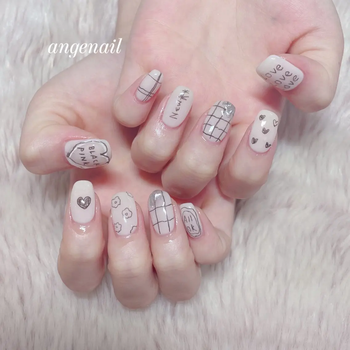 ネイル ハンドネイル オーナーネイリスト MAKIのネイルデザイン