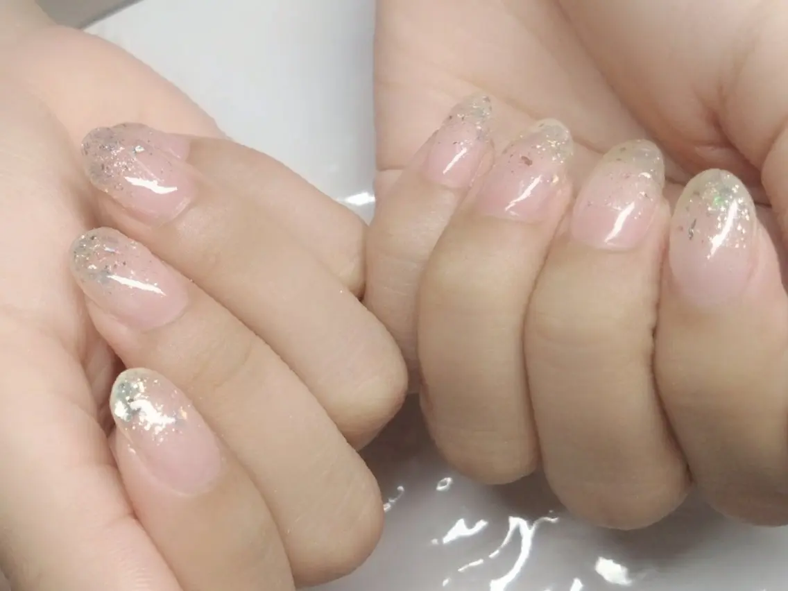 ネイル ラメ(グリッター) ラメグラデーション キャンアイドレッシー 立川店のネイルデザイン