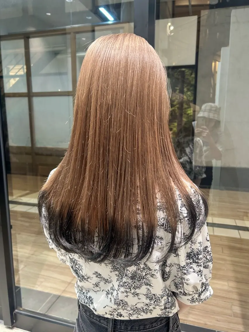 ロング カラー ヘアアレンジ ブリーチ カット ヘアカラー トリートメント yuka .のヘアスタイル