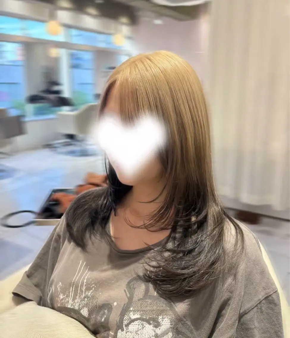 カラー ヘアカラー ブリーチカラー/茨木 𝙨𝙖𝙠𝙞💚のヘアスタイル