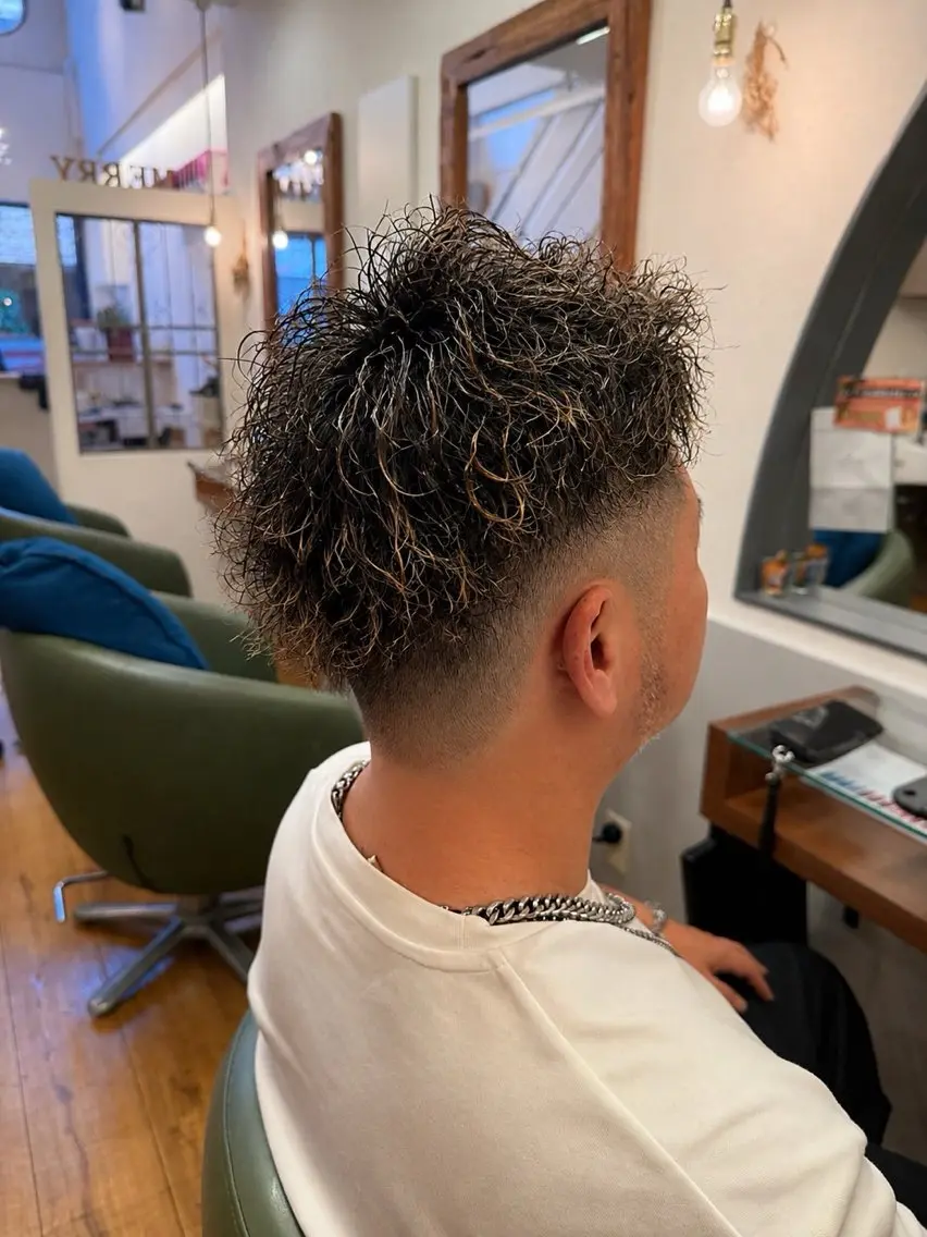 ショート パーマ メンズカット/ Miiのヘアスタイル
