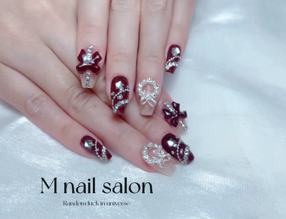 ネイル ハンドネイル M🌷nail 長さだし専門店のネイルデザイン