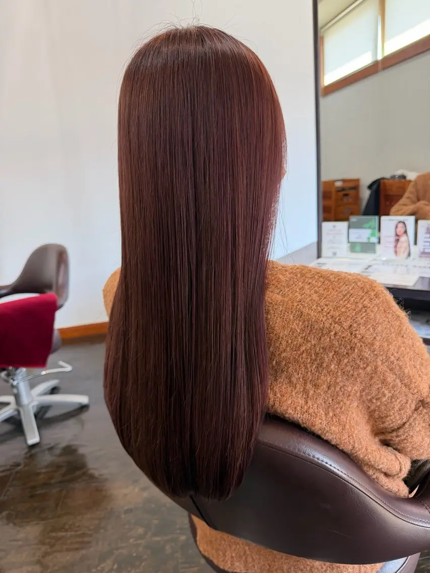 カラー ベージュカラー ピンクカラー ピンクベージュ 坂本 瑞季 🤍 髪質改善のヘアスタイル