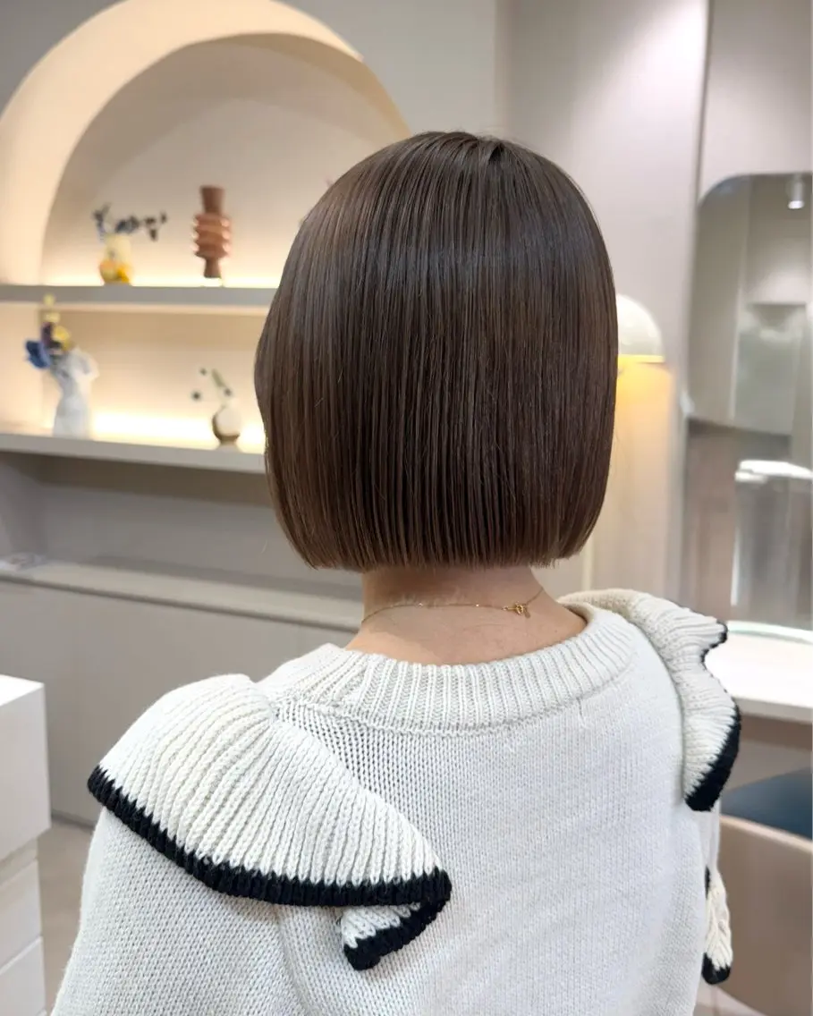 ショート カラー ヘアカラー MIYU透明感カラー ブリーチなしWカラーのヘアスタイル