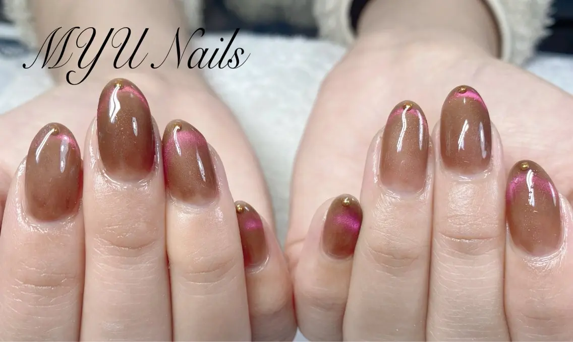 ネイル ハンドネイル ニュアンスネイル🌈 MYU Nailsのネイルデザイン