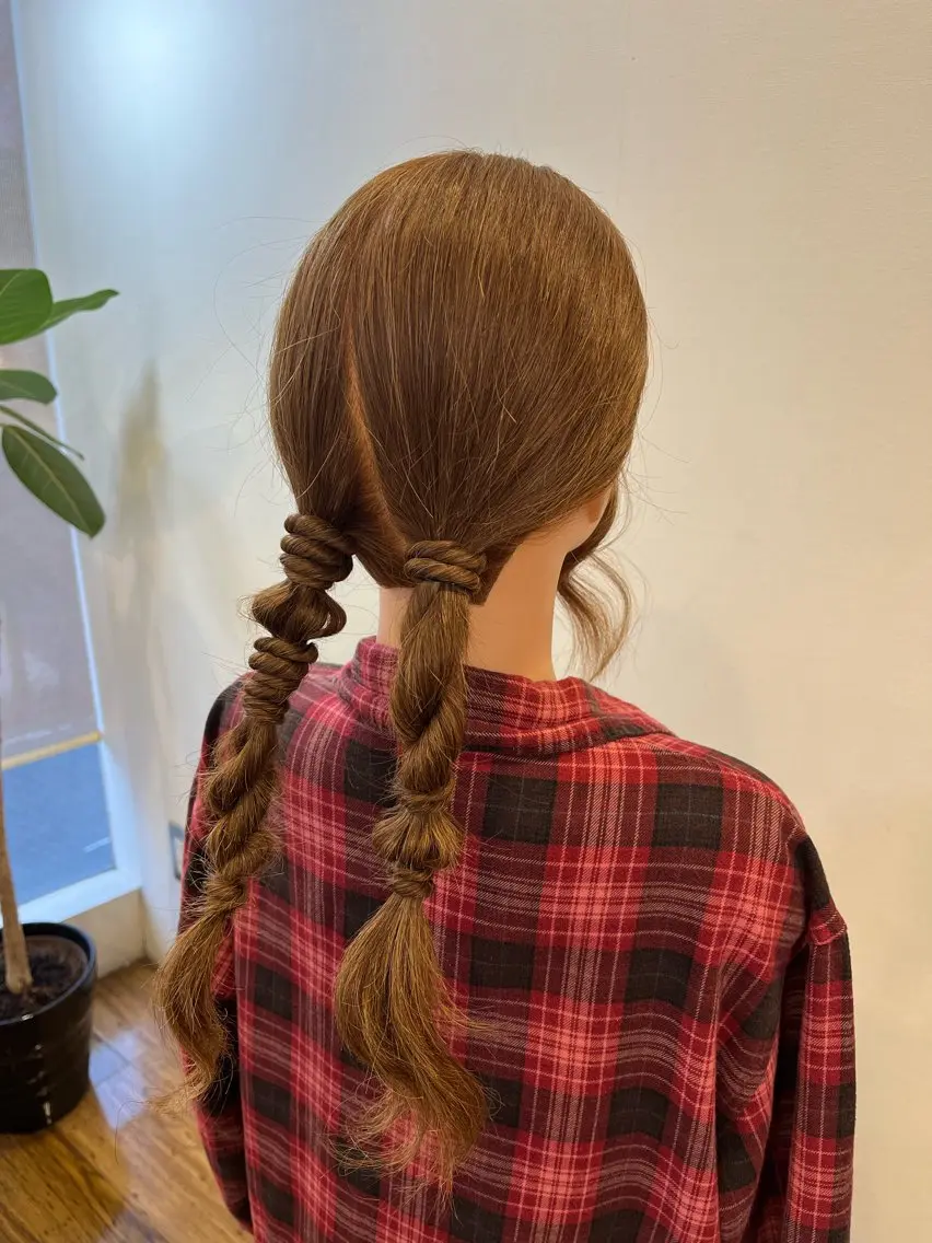 ロング 田中 結月のヘアスタイル