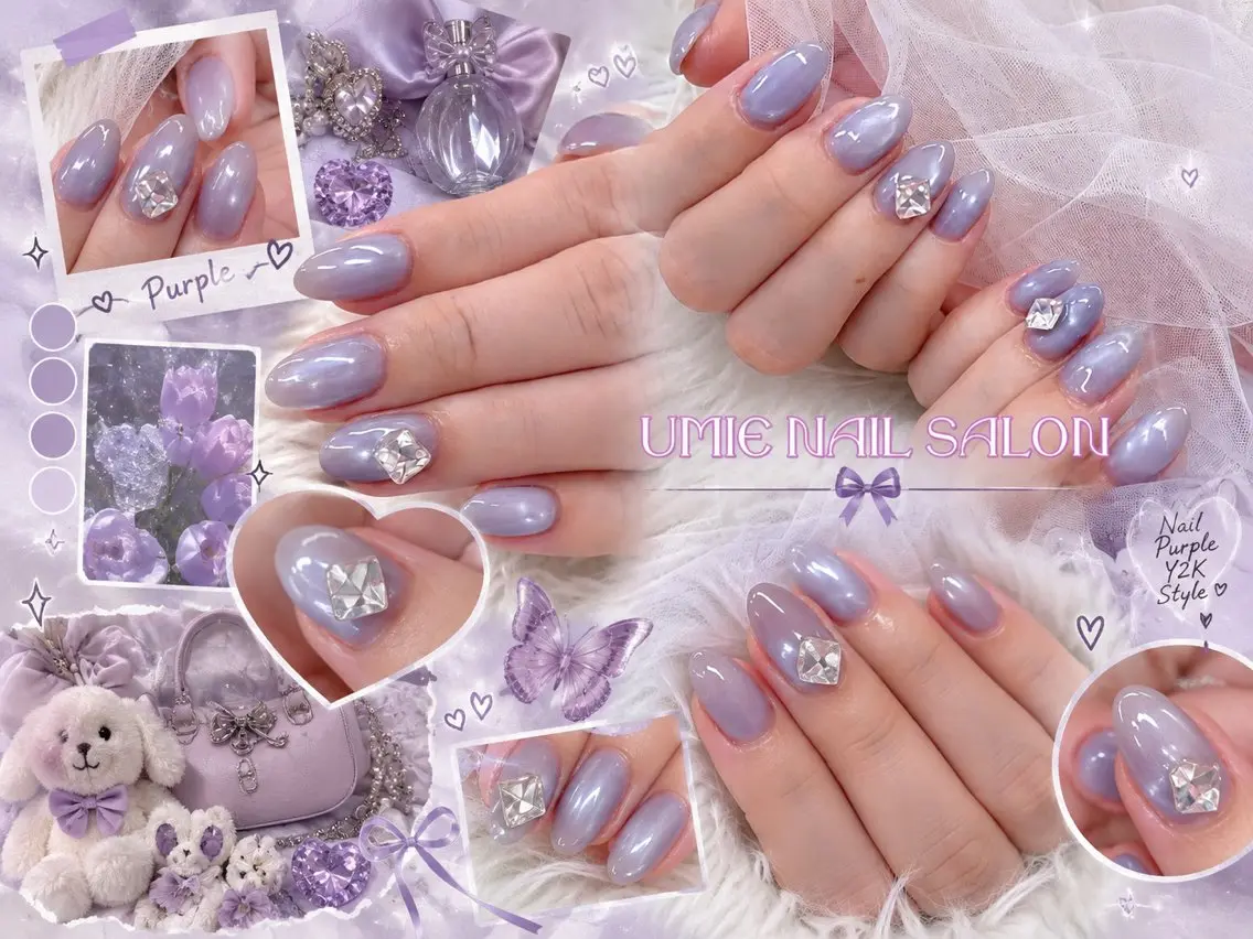 ネイル フットネイル フレンチネイル ジェルネイル ガラスフレンチ マグネットネイル ハンドネイル UMIE NAIL SALONのネイルデザイン