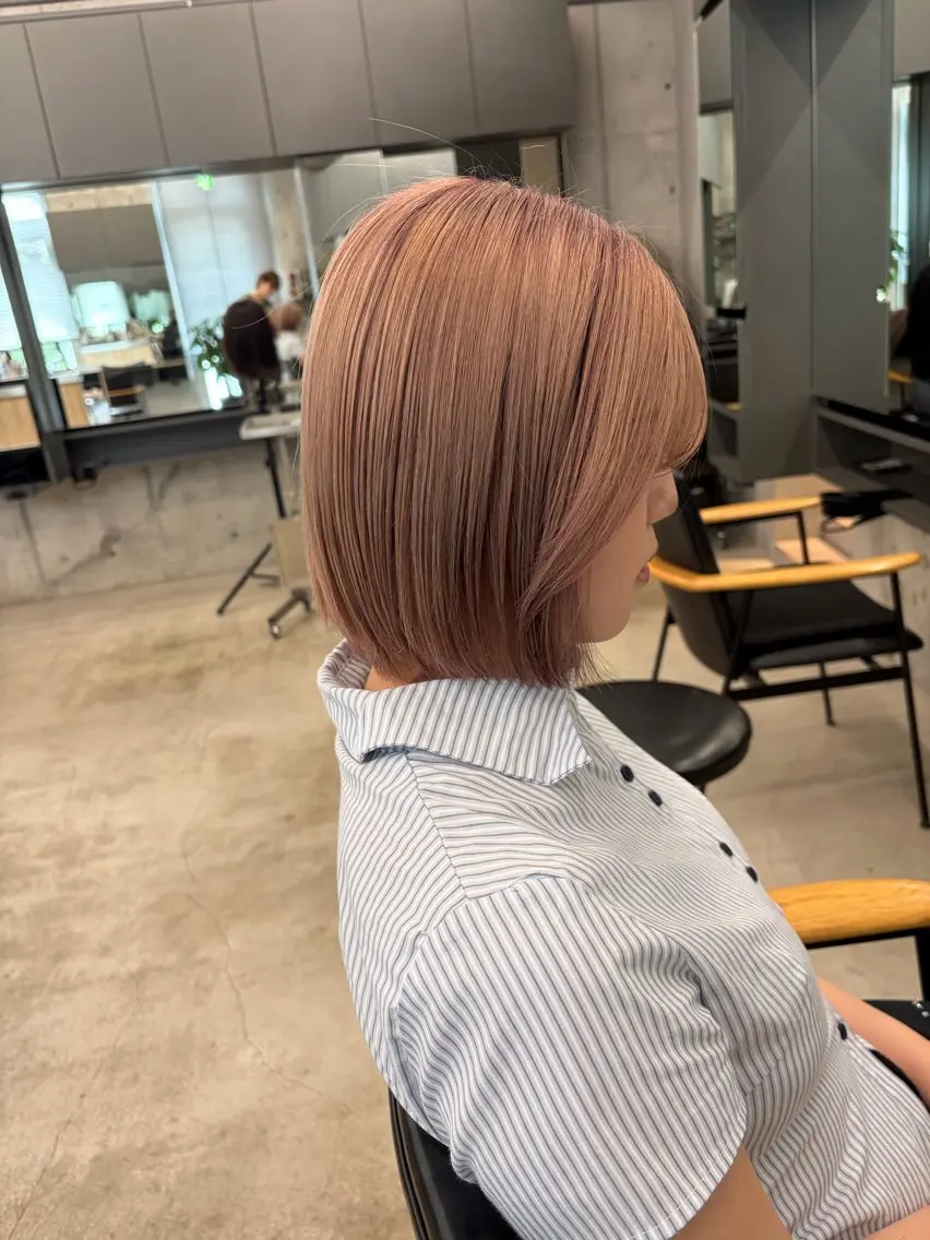 ミディアム カット ヘアカラー トリートメント 透明感カラー/似合わ せカット/大島実加永のヘアスタイル