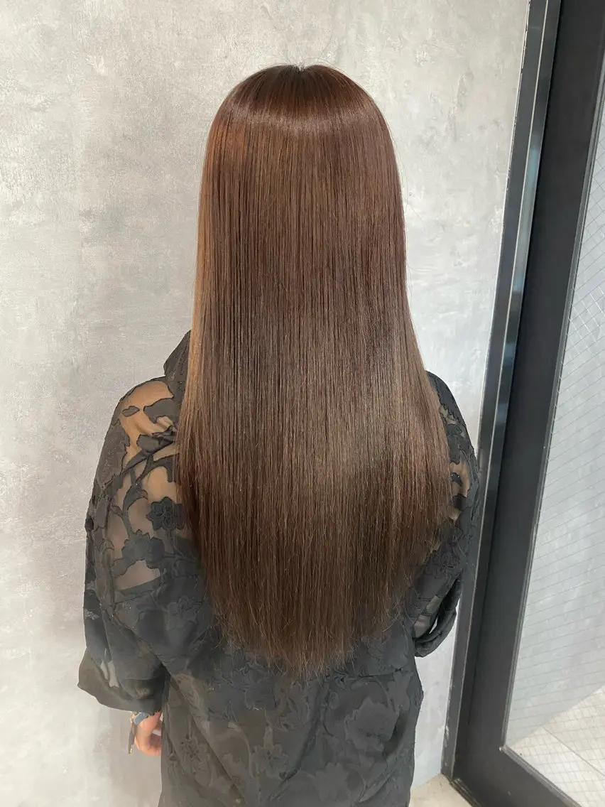 ロング カラー 伸ばしかけ ロング トリートメント sayaka 池袋店/カットモデルのヘアスタイル