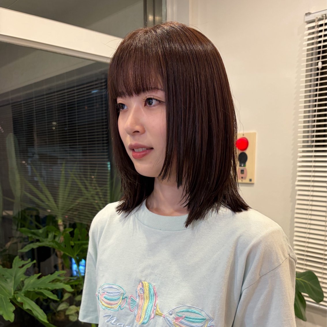 ミディアム カラー カット ヘアカラー ami/ NAOのヘアスタイル
