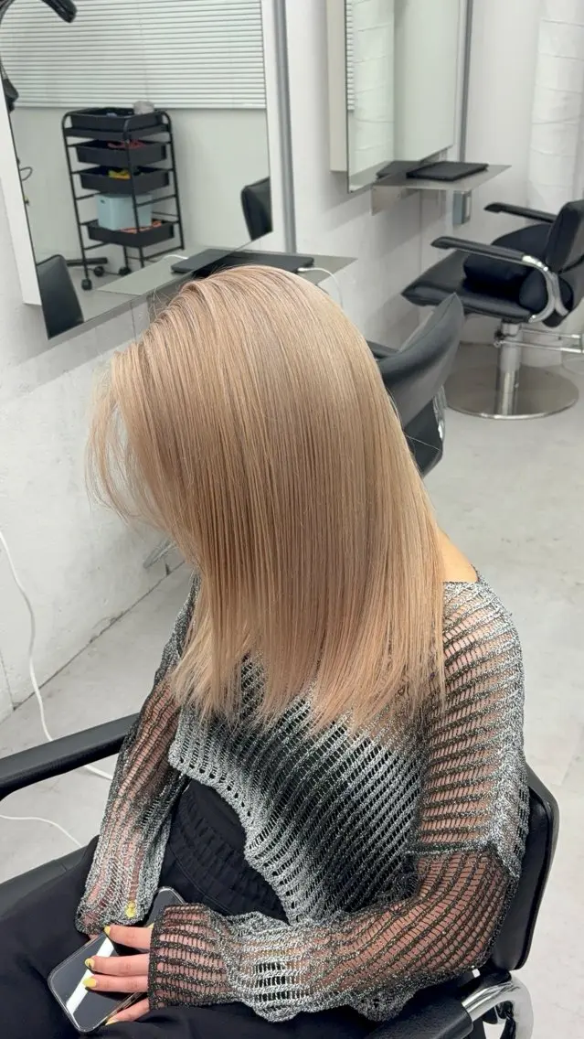 ミディアム カラー ‪🤎ミルクティー‪ レイヤー/まひら🧸のヘアスタイル
