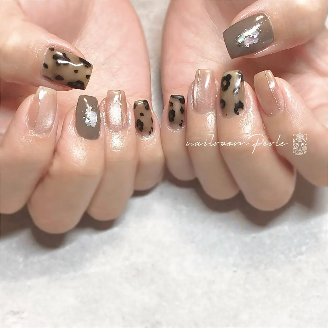 ネイル 持ち込み ハンドネイル nail room Perleのネイルデザイン