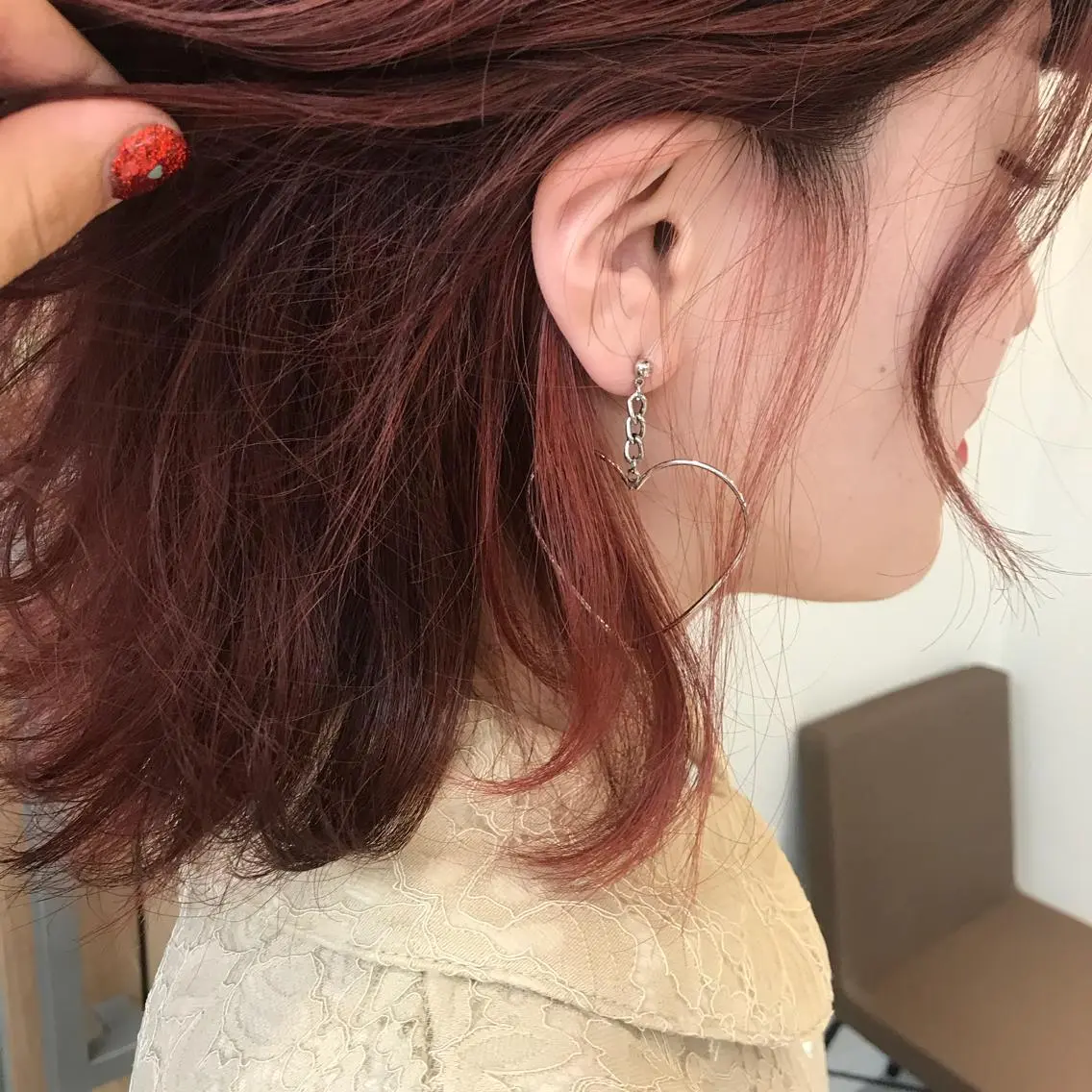 ミディアム 👑満足度1000% 重村　春奈👑のヘアスタイル