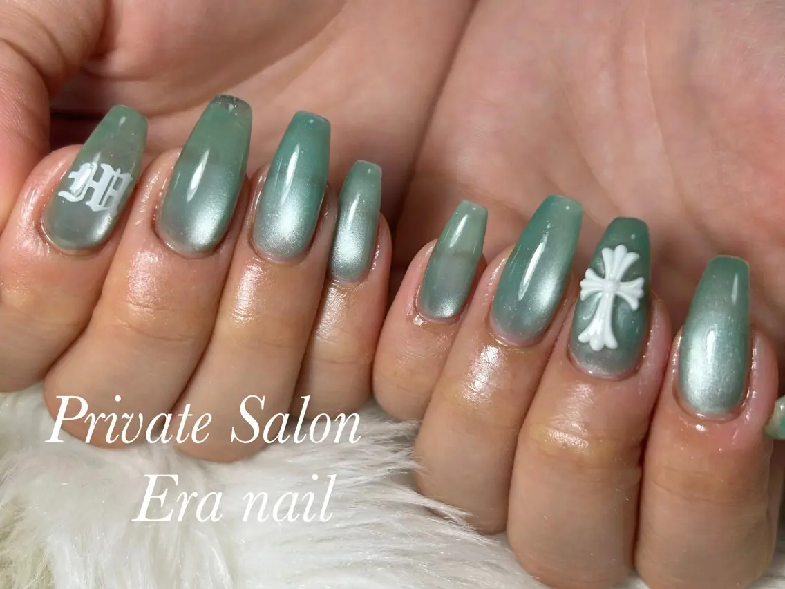 ネイル マグネットネイル ハンドネイル Era nailのネイルデザイン