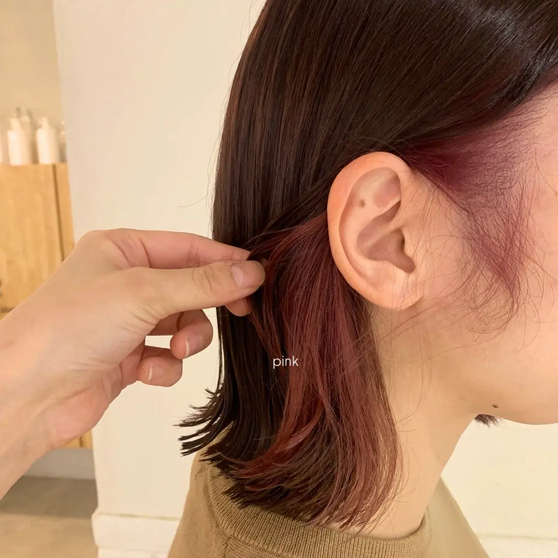 カラー ピンクカラー バイオレットカラー 🩰淡色カラー/ 南ゆかり(女性のみ)のヘアスタイル