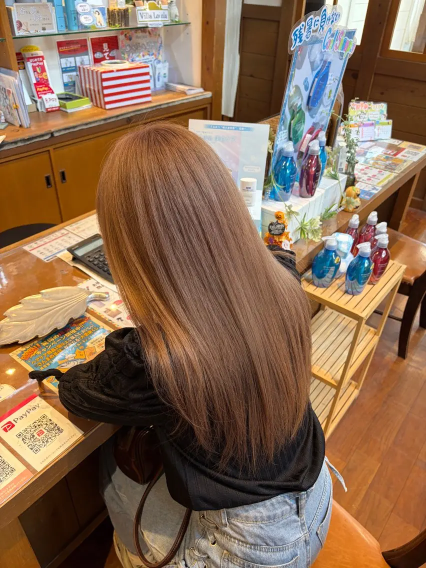 ケアブリーチ使用🫧ハイトーンダブルカラー(デザイン、髪のレングスで別途料金あり)の写真