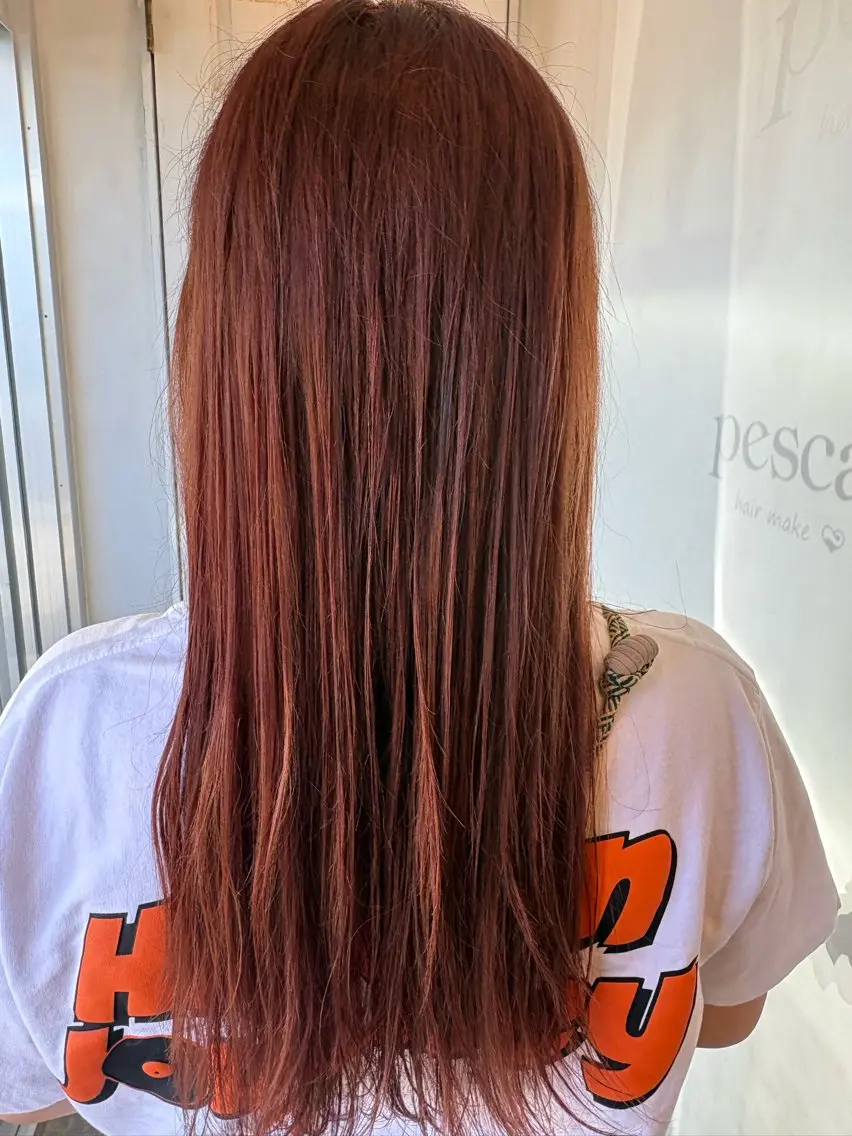 ロング ヘアカラー 大坪 拓哉のヘアスタイル