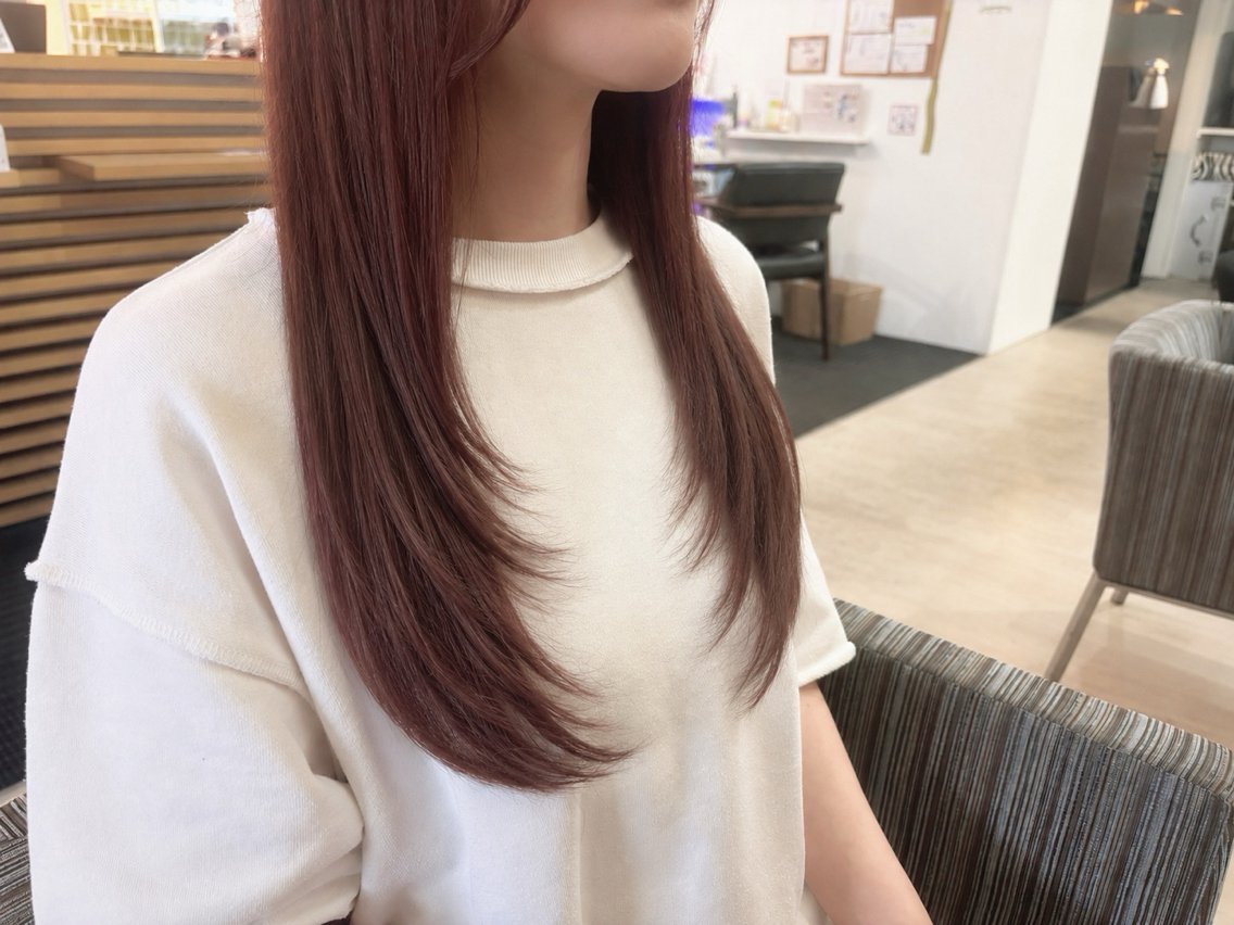ロング レイヤーカット 沖野 愛恵のヘアスタイル