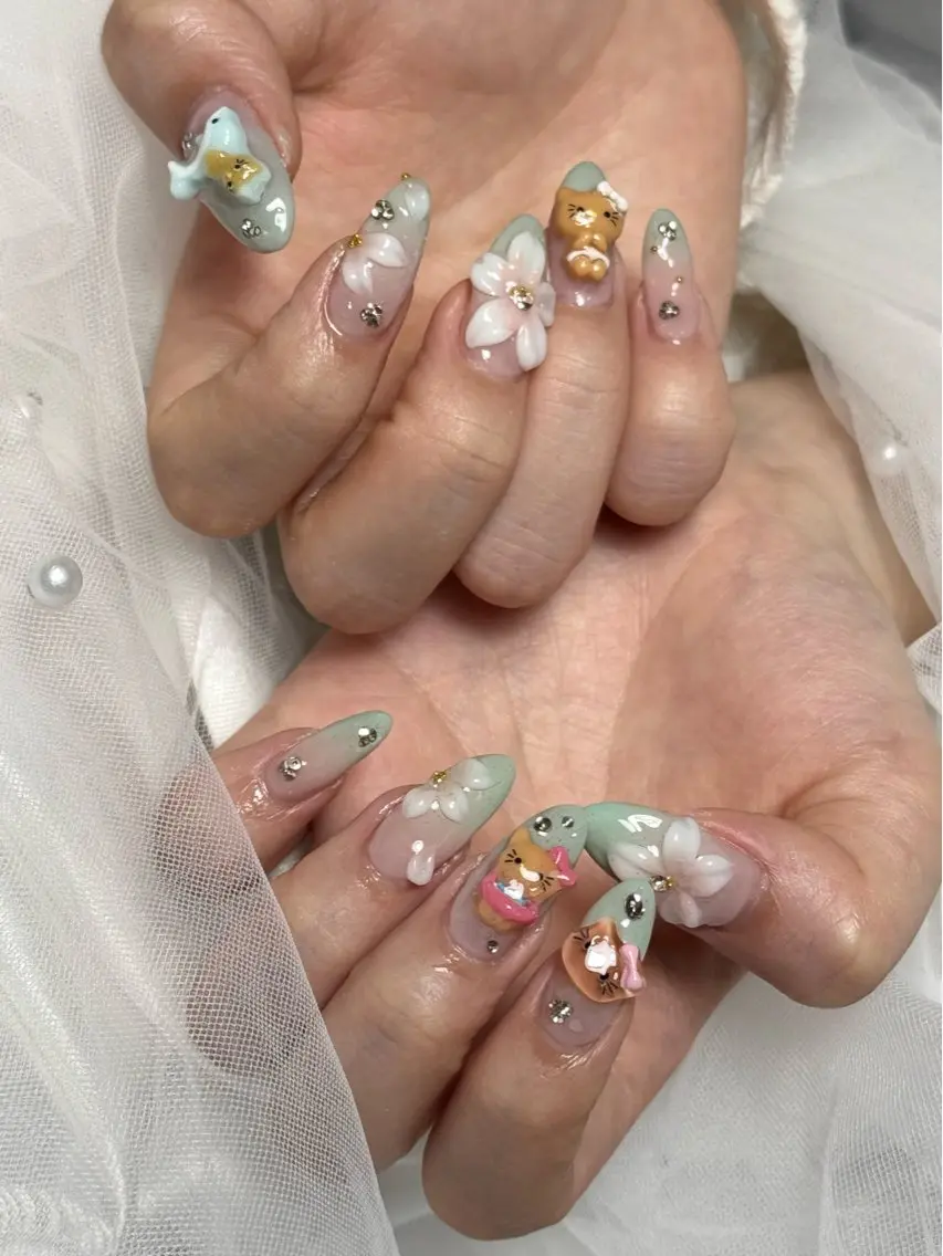 ネイル ハンドネイル salon luge あめ🍬のネイルデザイン