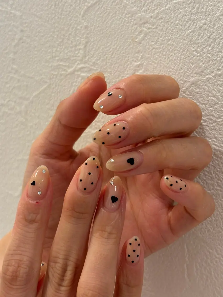 ネイル ハート ワンホンネイル Ann nailのネイルデザイン
