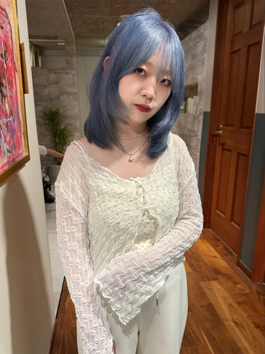 ミディアム カラー カット ヘアカラー トリートメント mai / linoah˚✧のヘアスタイル