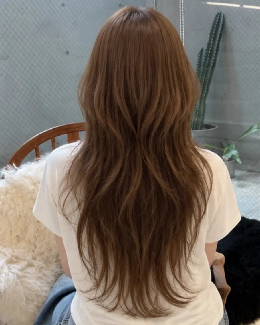 ロング ハイレイヤー レイヤーカット カット トリートメント 【Pia】 セナ/ハイトーンのヘアスタイル