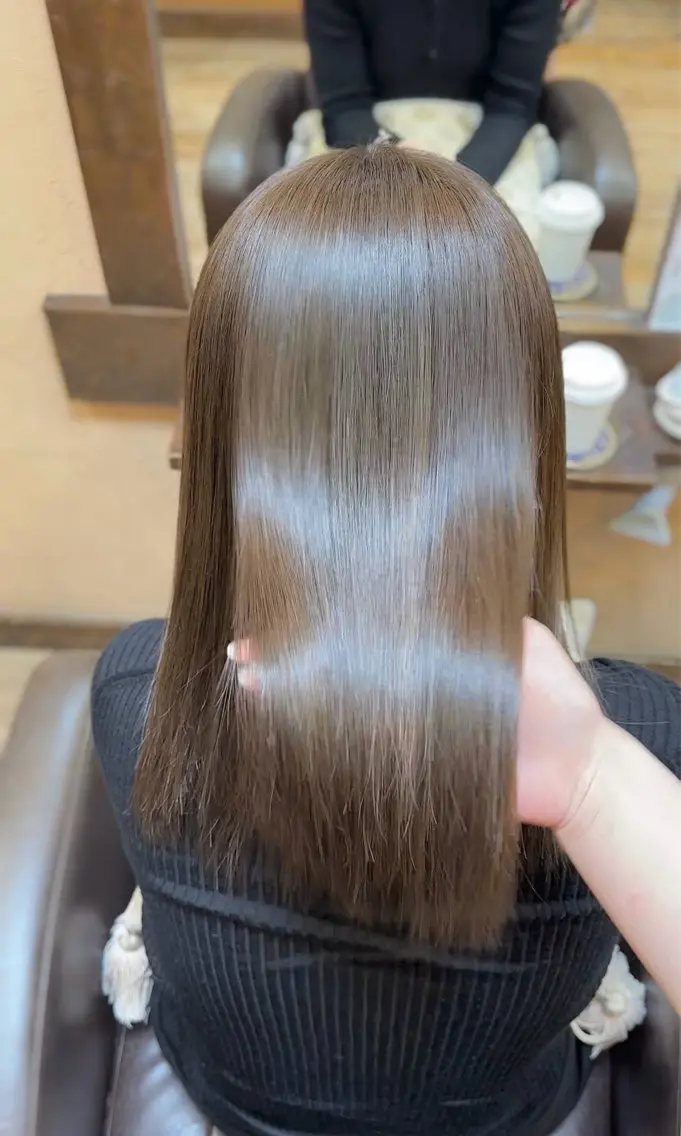 セミロング 髪質改善 トリートメント ヘアカラー ボブ,レイヤー🩵 Maho🐻‍❄️のヘアスタイル