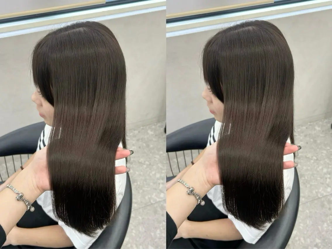 セミロング 縮毛矯正 monaヘアアレンジ 🎀/お呼ばれのヘアスタイル