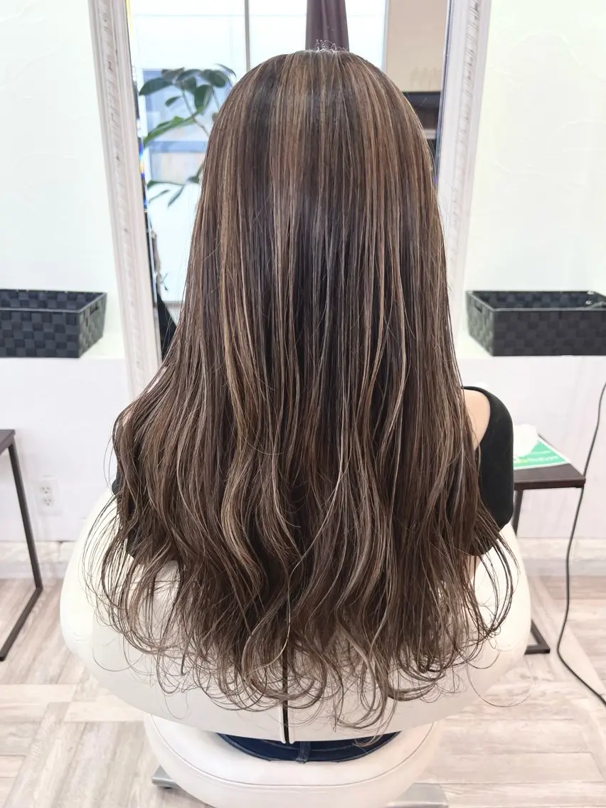 ロング カラー 林 聖也のヘアスタイル