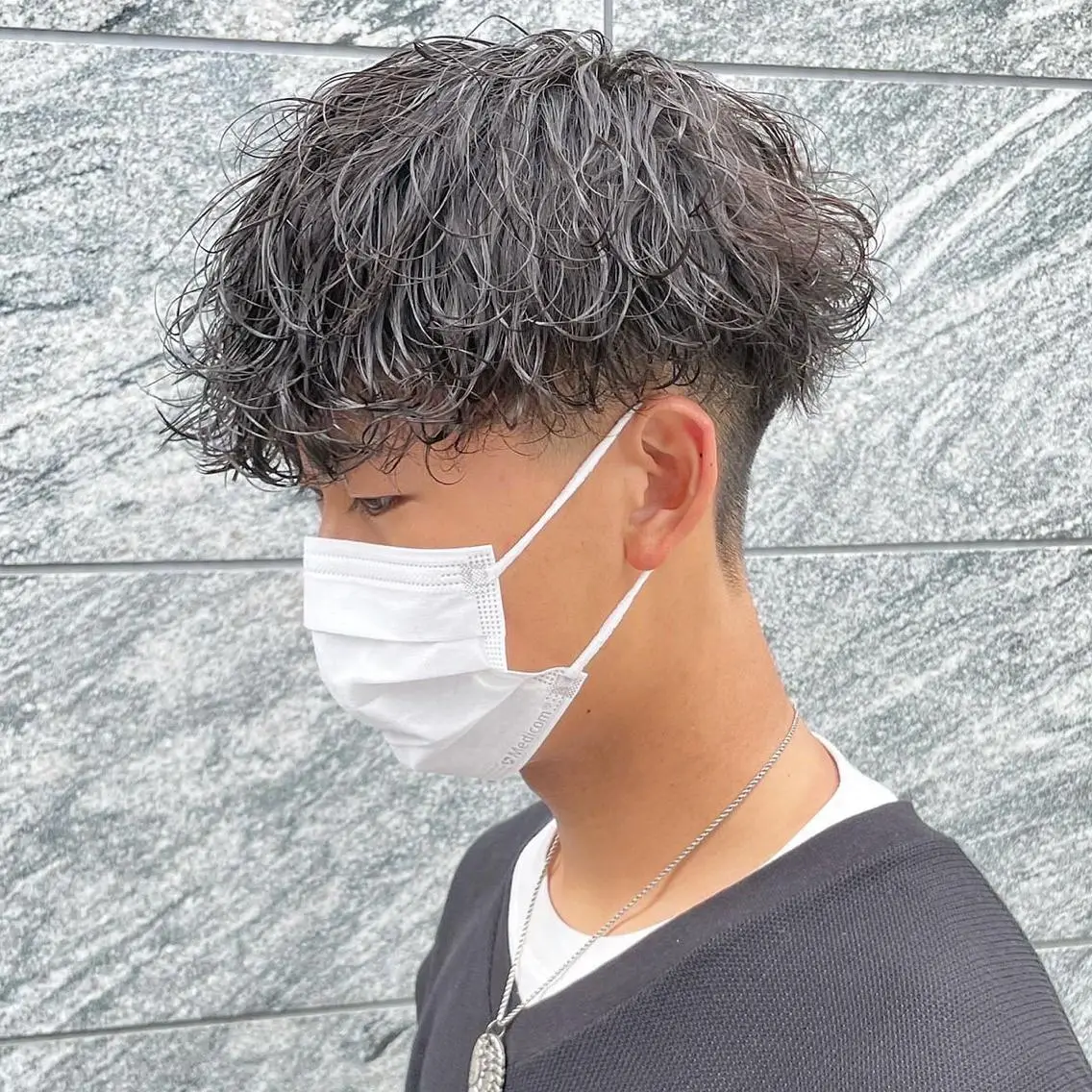 ミディアム カラー パーマ ヘアアレンジ メンズ キッズ ネイル マツエク・マツパ アイブロウ メンズの天才 ツバサのヘアスタイル