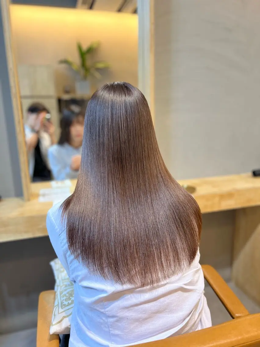 ロング カラー 髪質改善 トリートメント 神戸ボブ✂️ ioe三宮/田 伸佳のヘアスタイル