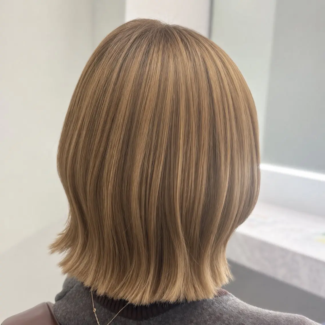 ミディアム yuna  💕ボブ ・透明感カラー💕のヘアスタイル