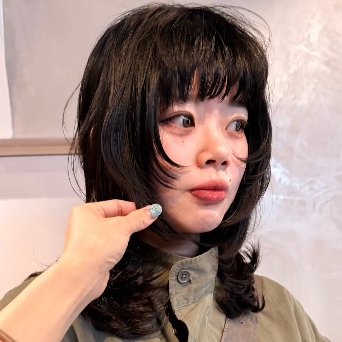 ミディアム パーマ ミディアムパーマ カット パーマ 🍈yurina 福岡/パーマ🍈のヘアスタイル