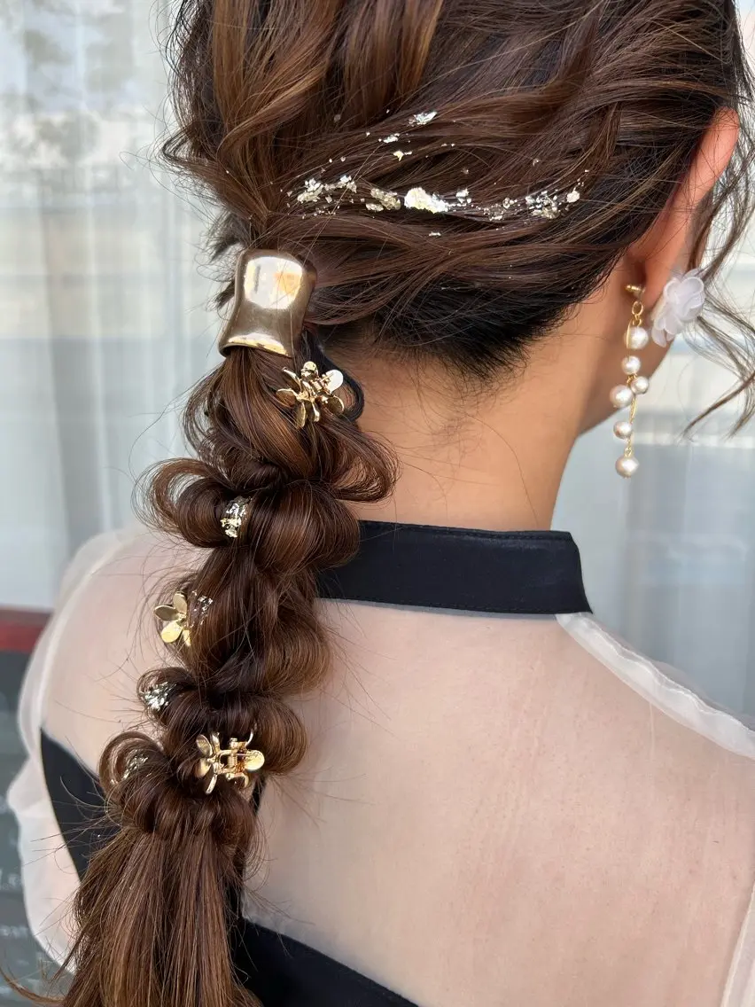 セミロング ヘアセット chiaki .のヘアスタイル